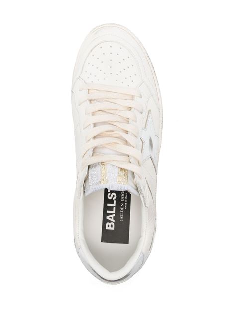 Sneakers Ball Star in bianco e argnto Golden goose- donna GOLDEN GOOSE | GWF00746F00756510449